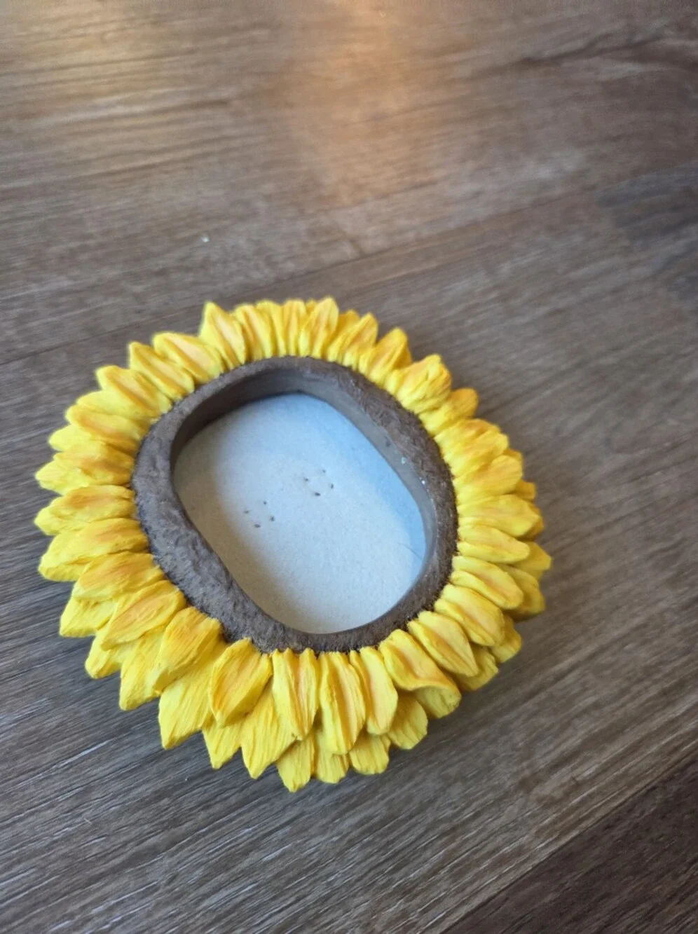 Sunflower Bright Yellow Flower Mini Resin Ceramic Picture Frame
